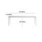 Modern White Stone Table 4 Legs Rectangle Dining Table for Kitchen Clearhalo 'Dining Tables & Seating' 'Dining Tables' 'dining_table' 'Furniture' 'furniture_dining_table' 'Kitchen & Dining Furniture' 'kitchen' 'kitchen_dining_table' 1200x1200_28046cd9-ee0f-4aa1-906d-459194cbadfc