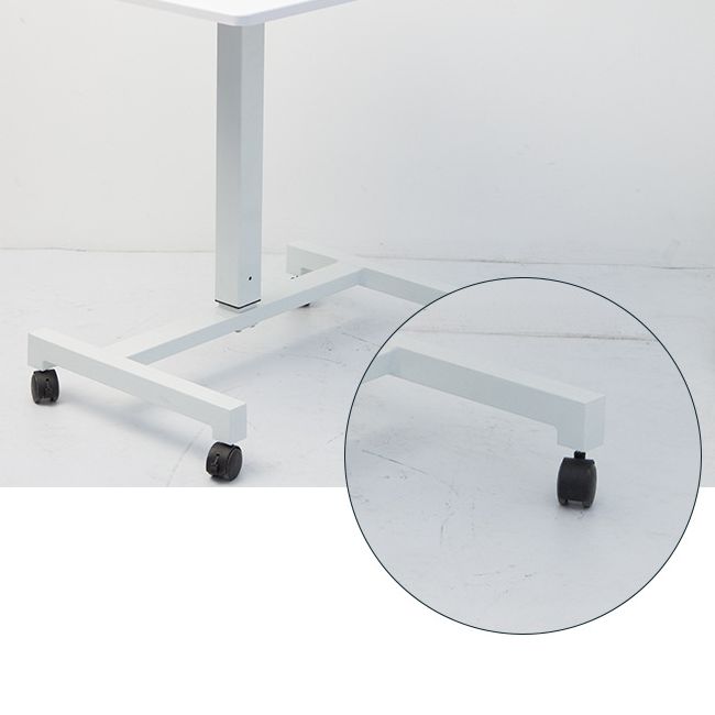 Bureau de style moderne Bureau rectangulaire Tableau mobile noir / brun / blanc avec roues