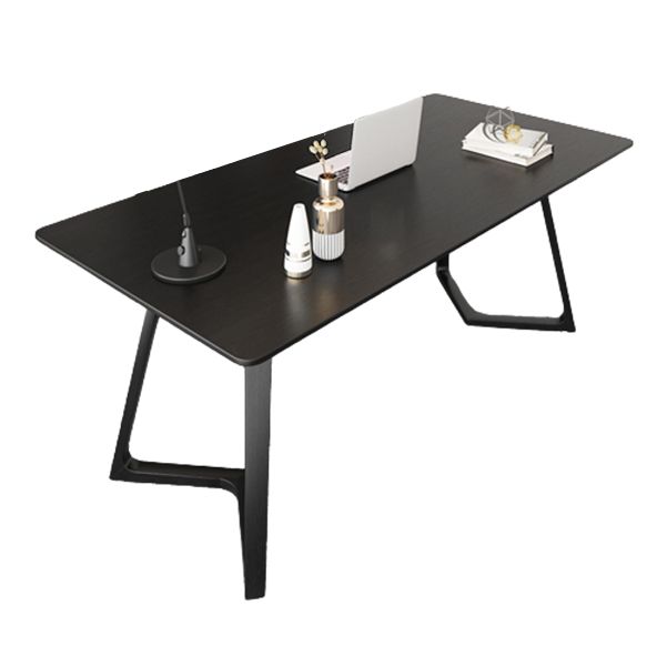 Bureau d'écriture contemporain Bureau de bureau à domicile en bois massif avec jambes