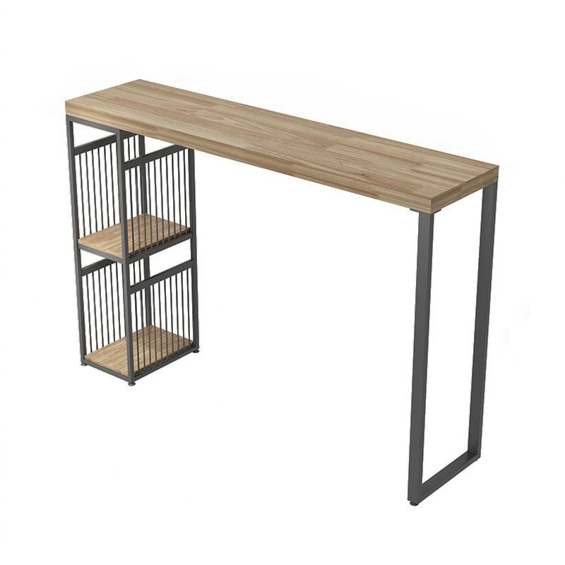 Tavolo da pranzo moderno per accento per bistrot con deposito tavolo da bar in legno doppio piedistallo