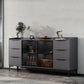 Siete sideboard di pietra sinterizzata in stile moderno con cassetti per soggiorno