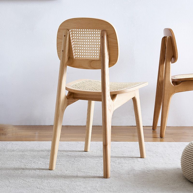 Modern Style Wood Chair Open Back Dining Side Chair for Dining Room 17"x15.7"x32" Clearhalo 'Dining Chairs' 'Dining Tables & Seating' 'dining_chair' 'furn' 'furn_dining_chair' 'Furniture' 'furniture_dining_chair' 'Kitchen & Dining Furniture' 1200x1200_280b2557-e60f-4ffb-84ba-1d64e78f6141