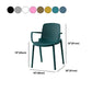 Plastic Contemporary Kitchen Dining Chair Arm Solid Back Chair Clearhalo 'Dining Chairs' 'Dining Tables & Seating' 'dining_chair' 'furn' 'furn_dining_chair' 'Furniture' 'furniture_dining_chair' 'Kitchen & Dining Furniture' 1200x1200_280b4910-a5ee-43d1-945d-05516bd7dde3