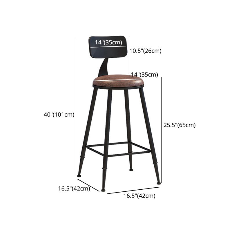 Industrial Style Barstool Indoor Metal 4 Legs Bar Stool for Coffee Shop Clearhalo 'Bar Furniture' 'Bar Stools' 'bar_stools' 'furn' 'furn_bar_stools' 'furniture_bar_stools' 'Kitchen & Dining Furniture' 'kitchen&dining_furn' 'kitchen' 'kitchen_furn' Furniture' 1200x1200_280b4a57-387f-4b3e-9ddc-085ea48f4ad4