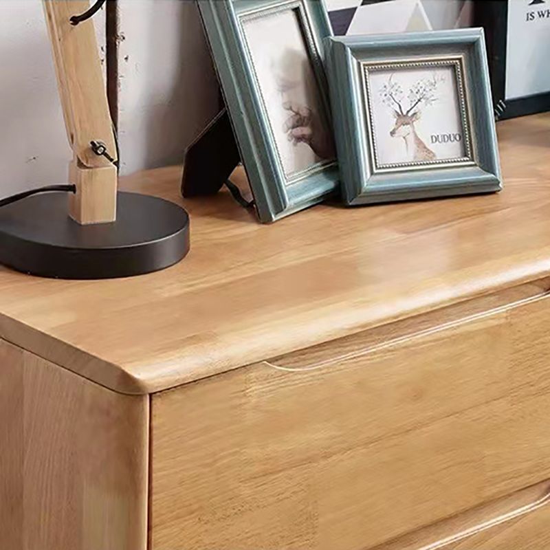 Wood 5/6/7 - Drawer Accent Chest Brown/Natural Rubberwood Chest Clearhalo 'Cabinets & Chests' 'cabinets_chests' 'furn' 'furn_cabinets_chests' 'Furniture' 'Living Room Furniture' 1200x1200_280bf4e5-ff2f-417d-9e36-686f6282d426