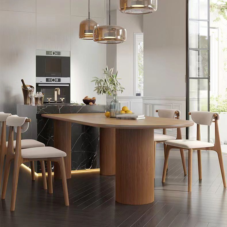 Solid Wood Contemporary Free Form Table Pine Wood Top Table for Dining Room Clearhalo ' dining_table' 'Dining Tables & Seating' 'Dining Tables' 'furn' 'furn_dining_table' 'Furniture' 'furniture_dining_table' 'Kitchen & Dining Furniture' 'kitchen&dining_furn' 'kitchen' 'kitchen_dining_table' 1200x1200_280ccc8a-cdf8-442b-833c-212a88a51a63