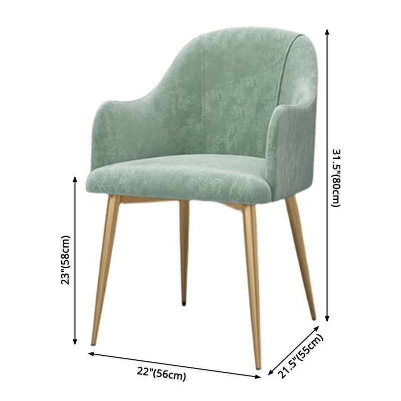 Scandinavian Style Metal Dining Chair Coffee Shop Casual Wingback Chair Clearhalo ' kitchen&dining_furn' 'Dining Chairs' 'Dining Tables & Seating' 'dining_chair' 'furn' 'furn_dining_chair' 'Furniture' 'furniture_dining_chair' 'Kitchen & Dining Furniture' 'kitchen' 1200x1200_280da227-c573-4af8-9ed7-554d1bdaa231