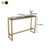Indoor Stone and Steel Bar/Dinette Table Rectangle Industrial Trestle Bistro Bar Desk Clearhalo 'Bar Furniture' 'Bar Tables' 'bar_tables' 'furn' 'furn_bar_tables' 'Furniture' 'Kitchen & Dining Furniture' 1200x1200_28105ad9-5b97-4f51-90d3-3dec75cee5a7