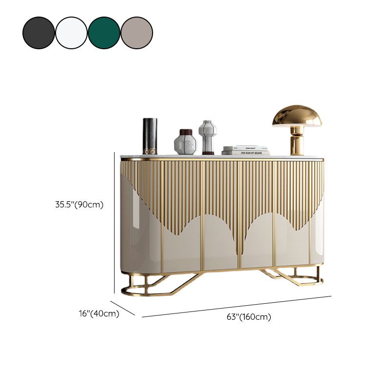 Base oro moderna sideboard a buffet a buffet con archiviazione