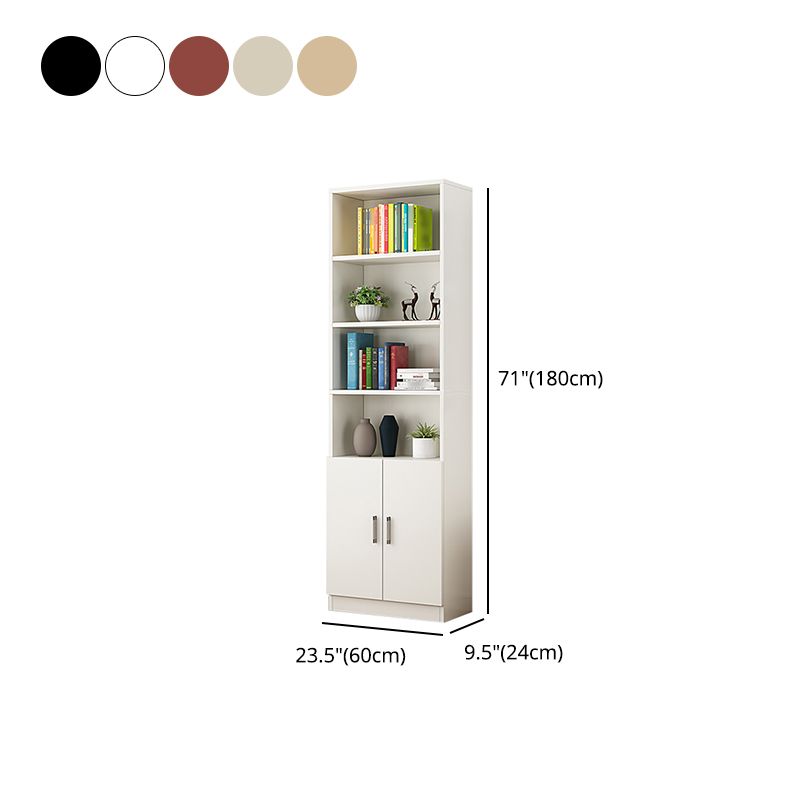 Manufactured Wood Standard Bookshelf Contemporary Closed Back Vertical Bookshelf Clearhalo 'Bookcases' 'Furniture' 'furniture_bookcases' 'Office Furniture' 1200x1200_28115cb6-acd7-4f5f-98fb-9f5273207367