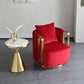 Glam Style Velvet ArmChair Solid Color Swivel Pillow Back Chair Clearhalo 'Accent Chairs' 'accent_chairs' 'Chairs & Seating' 'furn' 'furn_accent_chairs' 'Furniture' 'Living Room Furniture' 1200x1200_2812c982-e2cd-4de2-9cd3-7436216422a4