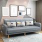 80"High Modern Nordic Square Arm Convertible Sofa with pillows Clearhalo 'furn' 'furn_sofas' 'Furniture' 'furniture_sofas' 'kitchen' 'kitchen_sofas' 'Living Room Furniture' 'Sofa' 'sofas' 1200x1200_28143f37-f259-439f-be92-1da759829412