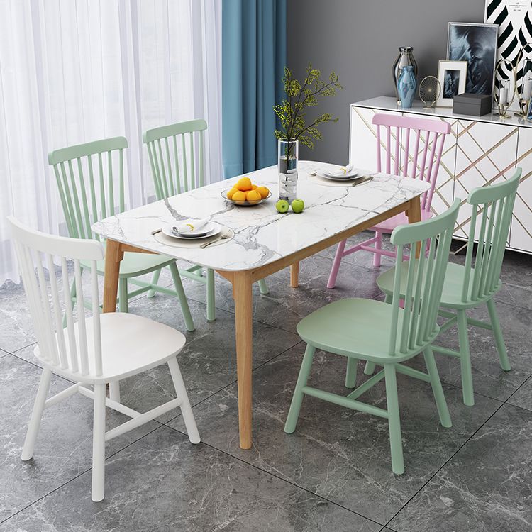 Modern Style Wooden Dining Chair Dining Armless Chair for Kitchen (Set of 2) Clearhalo ' kitchen&dining_furn' 'Dining Chairs' 'Dining Tables & Seating' 'dining_chair' 'Furniture' 'furniture_dining_chair' 'Kitchen & Dining Furniture' 'kitchen' 1200x1200_2814d899-17d0-4ab6-aa47-cd8a349c979f