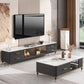 Enclosed Storage Stand Console Glam TV Media Console with 4 Drawers Clearhalo 'furn' 'furn_tv_stands_entertainment_centers' 'Furniture' 'Living Room Furniture' 'TV Stands & Entertainment Centers' 'TV Stands & Media Storage Furniture' 'tv_stands_entertainment_centers' 1200x1200_28157077-6a2e-4ceb-8fc8-a19adb063816
