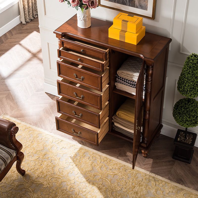 Mid-Century Modern Cabinet/Chest with Drawers and Legs in Solid Wood Clearhalo 'Cabinets & Chests' 'cabinets_chests' 'furn' 'furn_cabinets_chests' 'Furniture' 'Living Room Furniture' 1200x1200_281ad4b8-39cd-4d4f-8608-47f33a7000e8