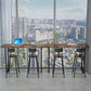 Solid Wood Counter Set Contemporary 1/3 Pieces Counter Height Set Clearhalo 'Bar Furniture' 'furn' 'furn_home_bar_bar_sets' 'Furniture' 'Home Bars & Bar Sets' 'home_bar_bar_sets' 'Kitchen & Dining Furniture' 1200x1200_281b34a3-f49c-455b-993d-6d6be5f61e77