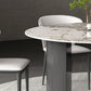 Grey Base Dining Site Table Contemporary Round Dining Room Table Clearhalo 'Dining Tables & Seating' 'Dining Tables' 'dining_table' 'furn' 'furn_dining_table' 'Furniture' 'Kitchen & Dining Furniture' 1200x1200_281b351f-ea64-4be3-ae19-4fe9d30fbb19