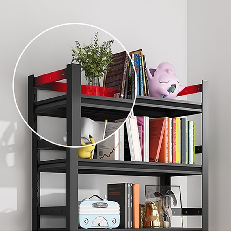 Open Standard Bookshelf Modern Minimalist Metal Rectangular Bookcase Clearhalo 'Bookcases' 'furn' 'furn_bookcases' 'Furniture' 'Office Furniture' 1200x1200_281c3690-a2b4-413e-9088-32627ea8633e