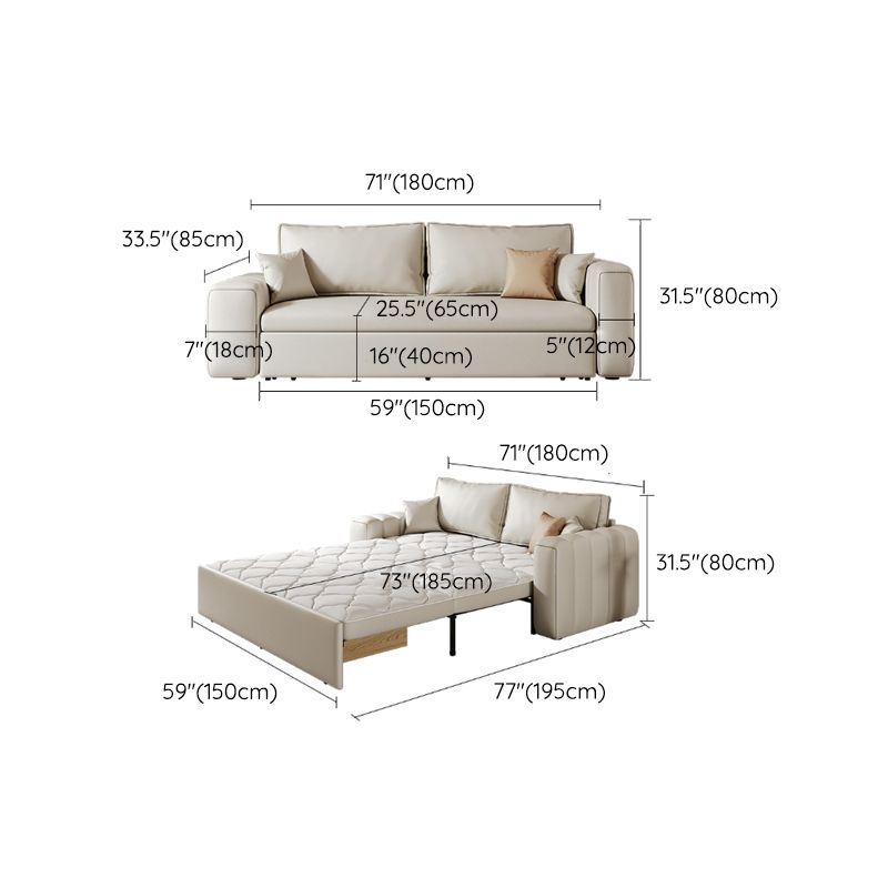 Scandinave pliing futon and matelas arms carrés canapé-lit de futon