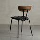 Home Kitchen Industrial Side Chair PU Leather Upholstered Armless Chair