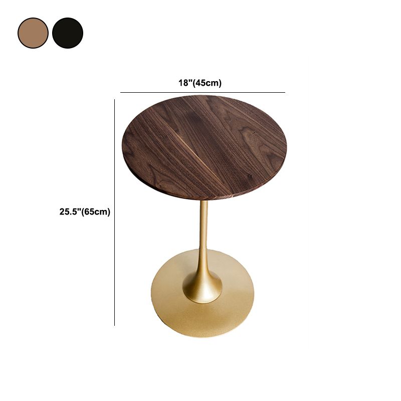 Scandinavian Round Solid Wood Top Side Table Metal Pedestal End Table Clearhalo 'Coffee & Accent Tables' 'End & Side Tables' 'end_side_tables' 'furn' 'furn_end_side_tables' 'Furniture' 'Living Room Furniture' 1200x1200_281fcb36-b02c-4703-8b96-a2ef91b3cd6c