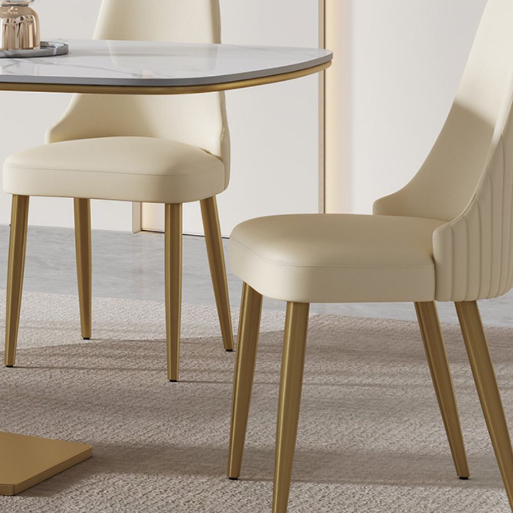 Nordic Sintered Stone Top Dining Set 1/4/5/7 Pieces Rectangle Dining Table with Chairs Clearhalo 'Dining Room Sets' 'Dining Tables & Seating' 'dining_room_set' 'furn' 'furn_dining_room_set' 'Furniture' 'furniture_dining_room_set' 'Kitchen & Dining Furniture' 1200x1200_2820484b-035d-4bb6-8723-499700a9e020