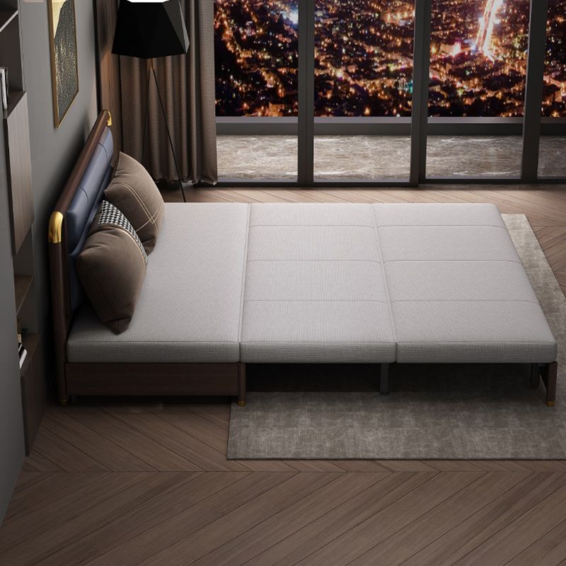 31 "divano futon largo glam in pelle grigio divano per dormiente futon