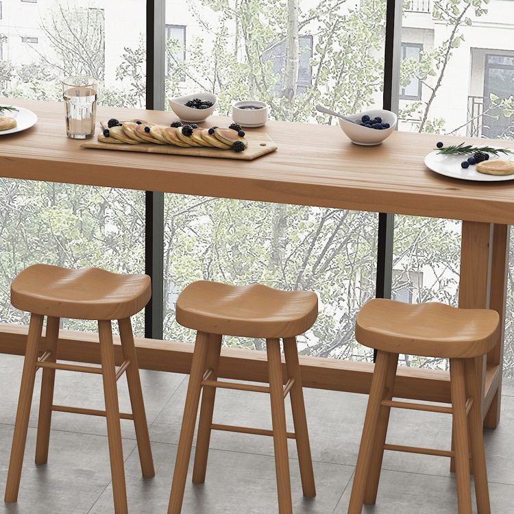 Natural Solid Wood Pub/Bar Table Modern Rectangle Footrest Counter-height Pub Table Clearhalo 'Bar Furniture' 'Bar Tables' 'bar_tables' 'furn' 'furn_bar_tables' 'Furniture' 'furniture_bar_tables' 'Kitchen & Dining Furniture' 'kitchen&dining_furn' 'kitchen' 1200x1200_282188dc-0ec9-478a-89ef-3e3794b8d86f