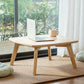11"H Contemporary Coffee Table Solid Wood Coffee Cocktail Table