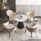 Simplicity Style Sintered Stone Dining Table Single Pedestal Base Round Table for Home Clearhalo ' dining_table' 'Dining Tables & Seating' 'Dining Tables' 'furn' 'furn_dining_table' 'Furniture' 'furniture_dining_table' 'Kitchen & Dining Furniture' 'kitchen&dining_furn' 'kitchen' 'kitchen_dining_table' 1200x1200_2823a0d4-ebf5-464a-8b79-4217978acd15