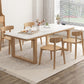 Modern Dining Set with Wooden Frame 1/2/5/6 Pieces Light Wood Finish Dinette Set
