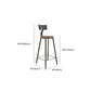 Contemporary Round Dining Stools Metal Barstools with Footrest Clearhalo 'Bar Furniture' 'Bar Stools' 'bar_stools' 'furn' 'furn_bar_stools' 'Furniture' 'Kitchen & Dining Furniture' 1200x1200_2825dc22-944a-404f-bac8-aa0a96fc53f3