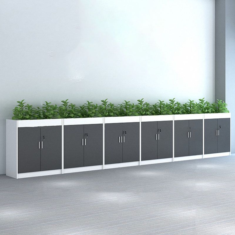 Archivo de madera moderno con almacenamiento de bloqueo para el hogar y la oficina