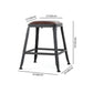 Industrial Brown Leather Bar Stools Square Stool with Metal Base Clearhalo 'Bar Furniture' 'Bar Stools' 'bar_stools' 'furniture_bar_stools' 'Kitchen & Dining Furniture' 'kitchen&dining_furn' 'kitchen' 'kitchen_furn' Furniture' 1200x1200_28285357-9b0e-4c60-886a-e3f7ec6aea20