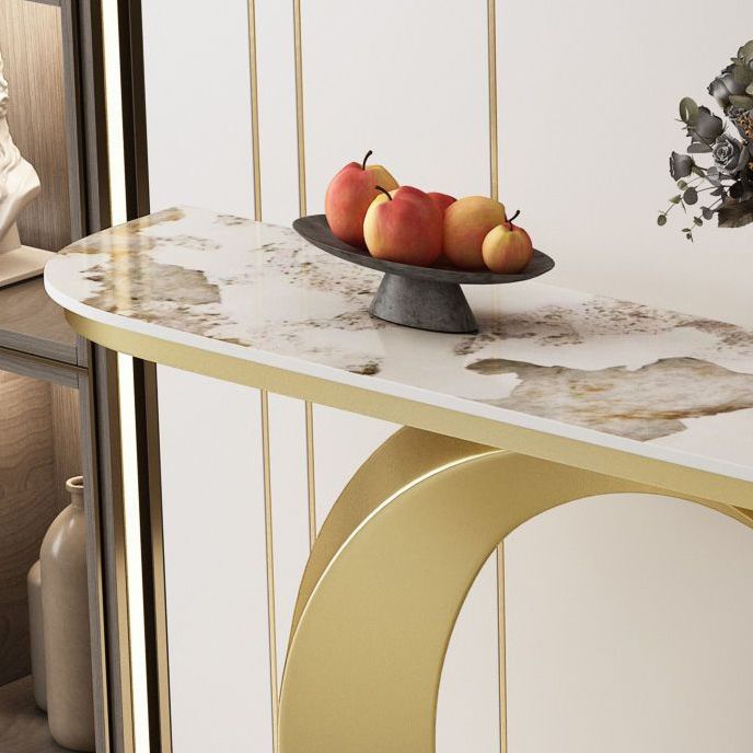 Tavolo accento console glam di divani console di finitura antica in pietra