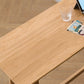 Eigentijdse massief houten rechthoekige bartafel op barhoogte voor de woonkamer