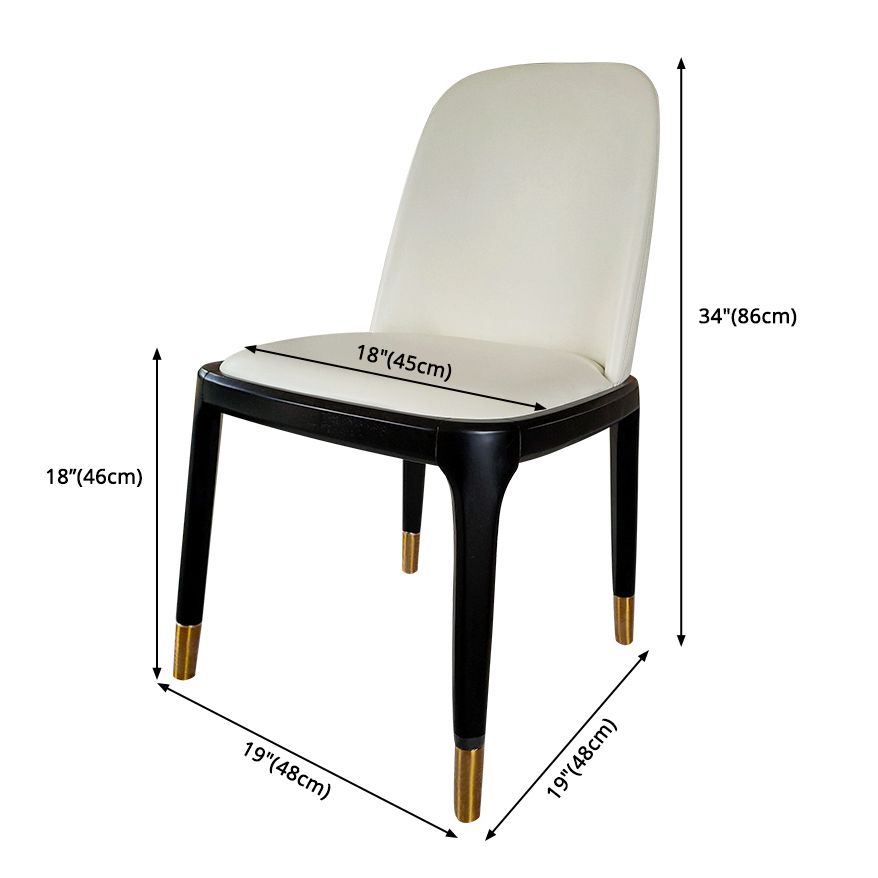 Industrial Style Solid Wood Dining Side Chair Leather Side Chair for Dining Room Clearhalo ' kitchen&dining_furn' 'Dining Chairs' 'Dining Tables & Seating' 'dining_chair' 'furn' 'furn_dining_chair' 'Furniture' 'furniture_dining_chair' 'Kitchen & Dining Furniture' 'kitchen' 1200x1200_282b98ed-642b-41d9-b314-229915a92e34