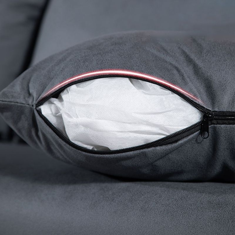 Square Arm Loose Back Sofa 2/3-Seater Nordic Leather Single Cushion Sofa