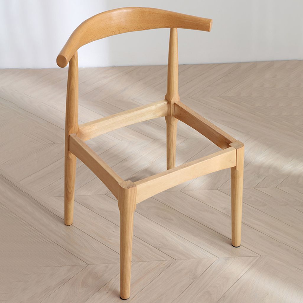 Scandinavian Dining Chair 17'' Wide Wood Dining Side Chair with Open Back for Home Use Clearhalo ' kitchen&dining_furn' 'Dining Chairs' 'Dining Tables & Seating' 'dining_chair' 'furn' 'furn_dining_chair' 'Furniture' 'furniture_dining_chair' 'Kitchen & Dining Furniture' 'kitchen' 1200x1200_282f797b-7af9-4616-91ea-72b763c42f0a