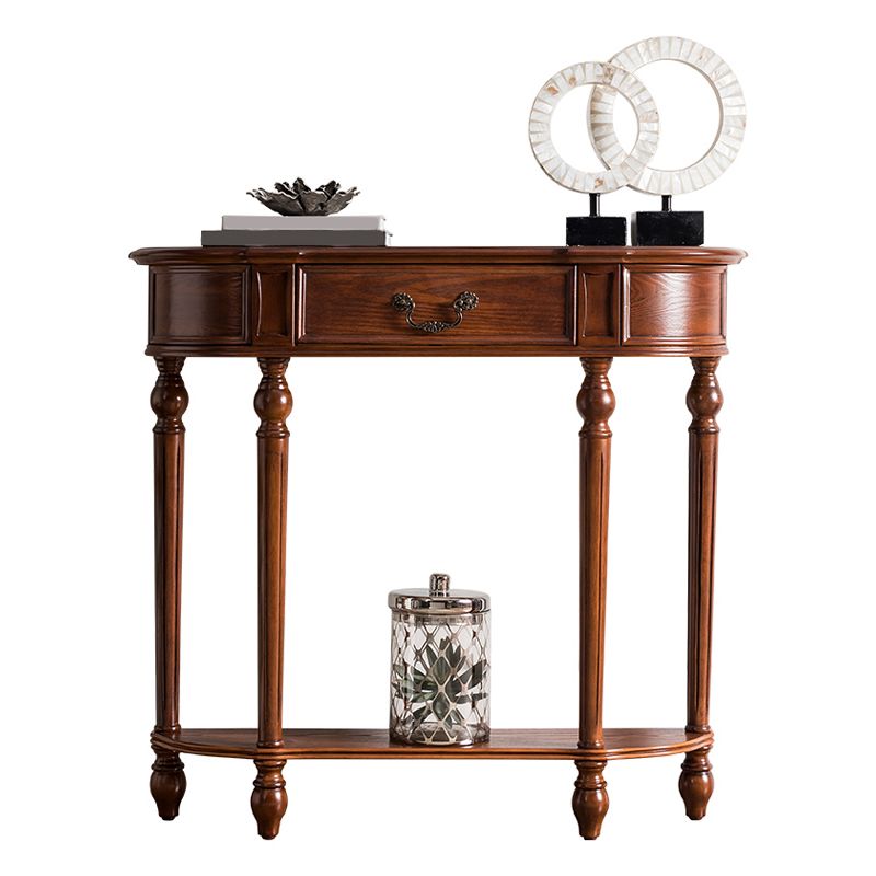 Tavolo da console di legno vittoriano Tavolo da divano console in forma gratuita per Hall