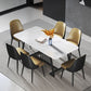 Modern 1/2/5/7 Pieces Dining Set Sintered Stone Rectangle Dining Table with Chairs Clearhalo 'Dining Room Sets' 'Dining Tables & Seating' 'dining_room_set' 'furn' 'furn_dining_room_set' 'Furniture' 'furniture_dining_room_set' 'Kitchen & Dining Furniture' 'kitchen&dining_furn' 'kitchen' 1200x1200_28338ca2-a953-4188-81d9-347aea0e10d1