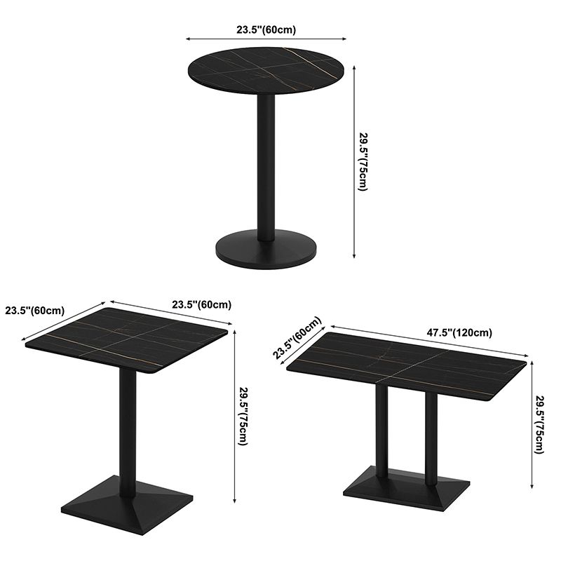 Industrial Sintered Stone Dinner Room Kitchen Table Black Table for Dining Room Clearhalo ' dining_table' 'Dining Tables & Seating' 'Dining Tables' 'furn' 'furn_dining_table' 'Furniture' 'furniture_dining_table' 'Kitchen & Dining Furniture' 'kitchen&dining_furn' 'kitchen' 'kitchen_dining_table' 1200x1200_2833ca52-f343-4622-816d-f93cef9be78d