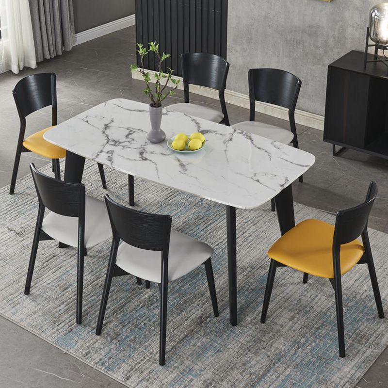 Industrial Style Dining Chair Solid Wood Open Back Armless chair Clearhalo 'Dining Chairs' 'Dining Tables & Seating' 'dining_chair' 'furn' 'furn_dining_chair' 'Furniture' 'Kitchen & Dining Furniture' 1200x1200_283a441a-4cf9-41ff-ac73-1138d68ae584