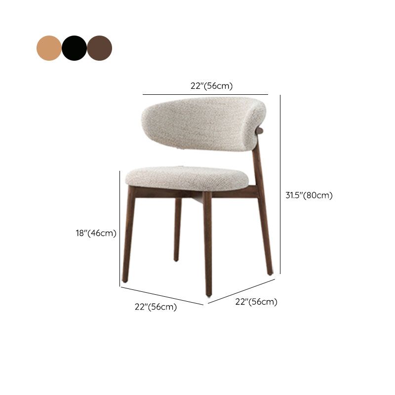 Chaise de bras rembourré de style moderne