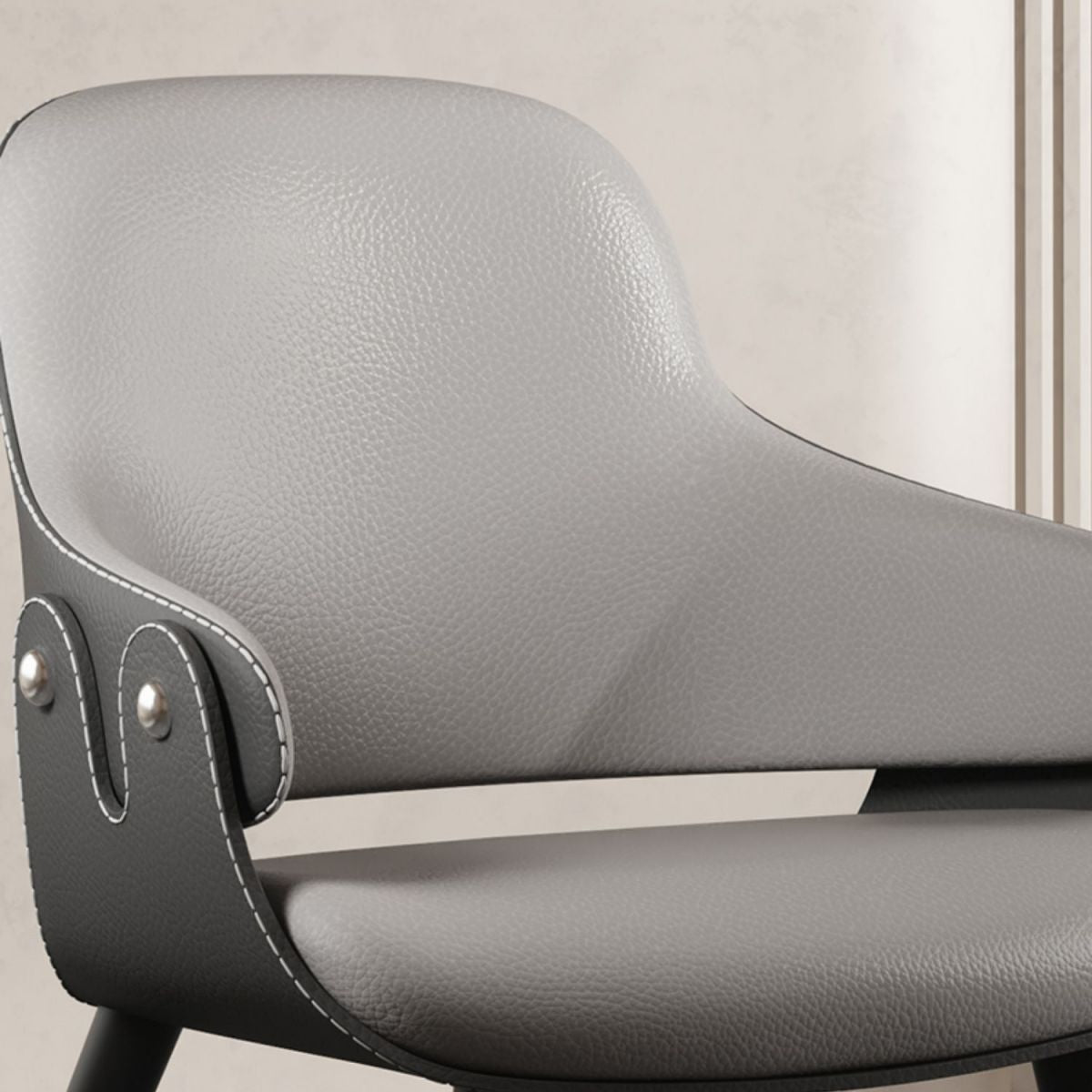 Chaise de salle à manger de style contemporain chaise de salle à manger avec des jambes en métal pour cuisine