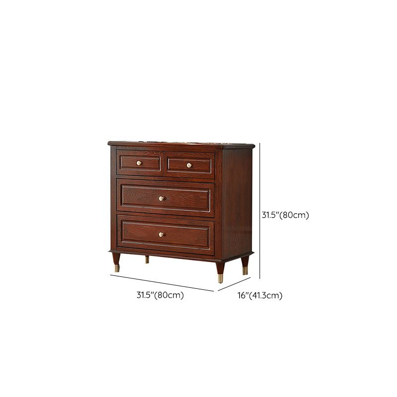 Traditionele opbergkist massief houten ladekast met 3/4/6/7/9 lades