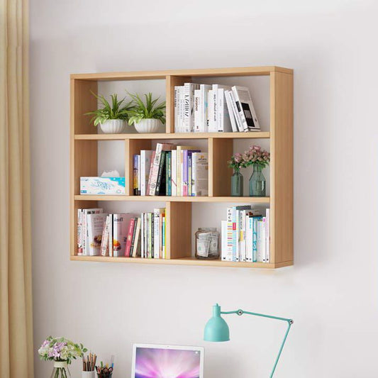 Solid Wood Bookshelf Contemporary Style Wall Mounted Bookcase for Office Home Clearhalo 'Bookcases' 'furn' 'furn_bookcases' 'Furniture' 'furniture_bookcases' 'Office Furniture' 1200x1200_28447617-9790-4a49-b70a-ec3c870902b4