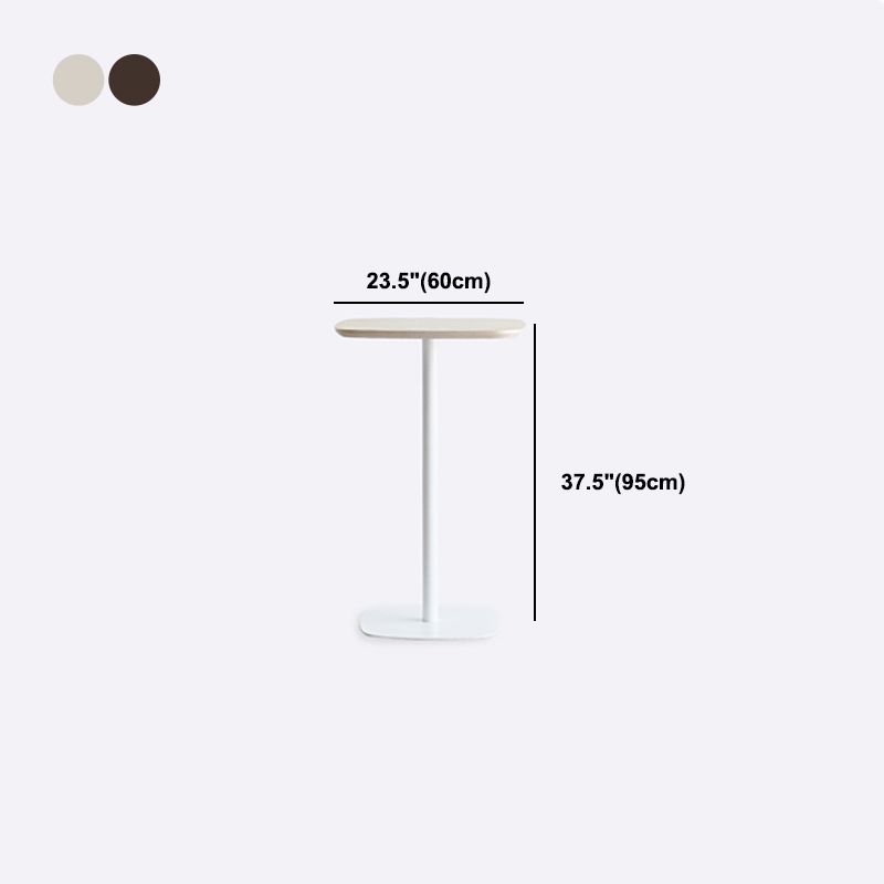 Industrial Round Bar Counter Table Wooden Dining Table for Kitchen Clearhalo 'Bar Furniture' 'Bar Tables' 'bar_tables' 'furn' 'furn_bar_tables' 'Furniture' 'furniture_bar_tables' 'Kitchen & Dining Furniture' 1200x1200_28448d18-6a18-41bd-8016-da406b0166b8