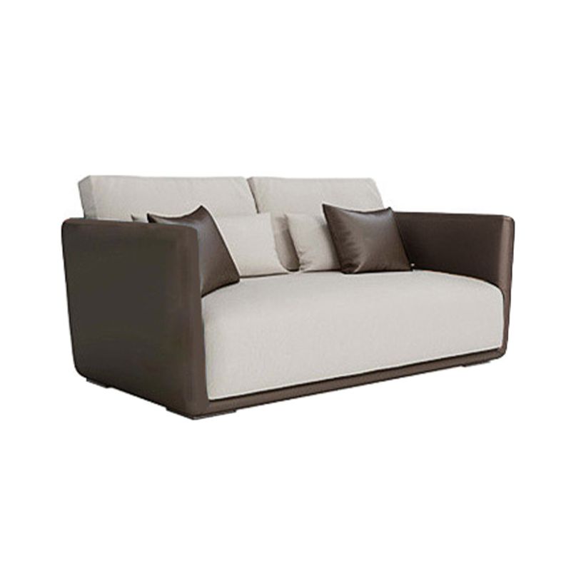 Modern Style Solid Wood Base Latex/sponge Cushion Rectangular Sofa Clearhalo 'furn' 'furn_sofas' 'Furniture' 'furniture_sofas' 'kitchen' 'kitchen_sofas' 'Living Room Furniture' 'Sofa' 'sofas' 1200x1200_2845426e-ce41-4ca1-bb82-2c9931c9c9cf