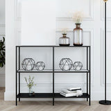 Eigentijdse console accenttabel antieke afwerking rechthoek sofa console tabel in metaal